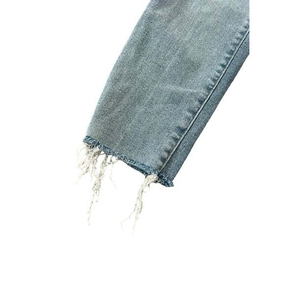 Kensie Distressed Jeans Size 0/25 Vintage Luxe The Slim Straight Medium Wash - Picture 5 of 11